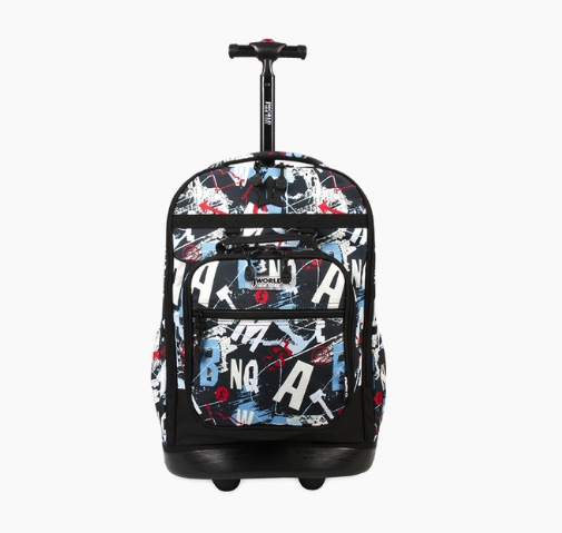 Duo Rolling Backpack With Detachable Lunch Box Set (18 Inch) in Graffiti